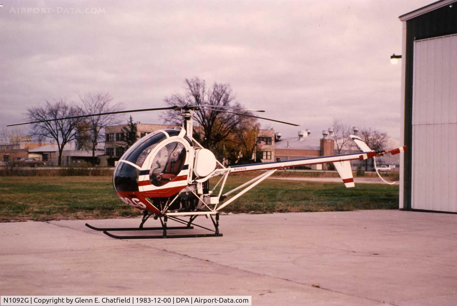 N1092G, 1981 Hughes 269C C/N 511051, Photo taken for aircraft recognition training.  Hughes 269/300