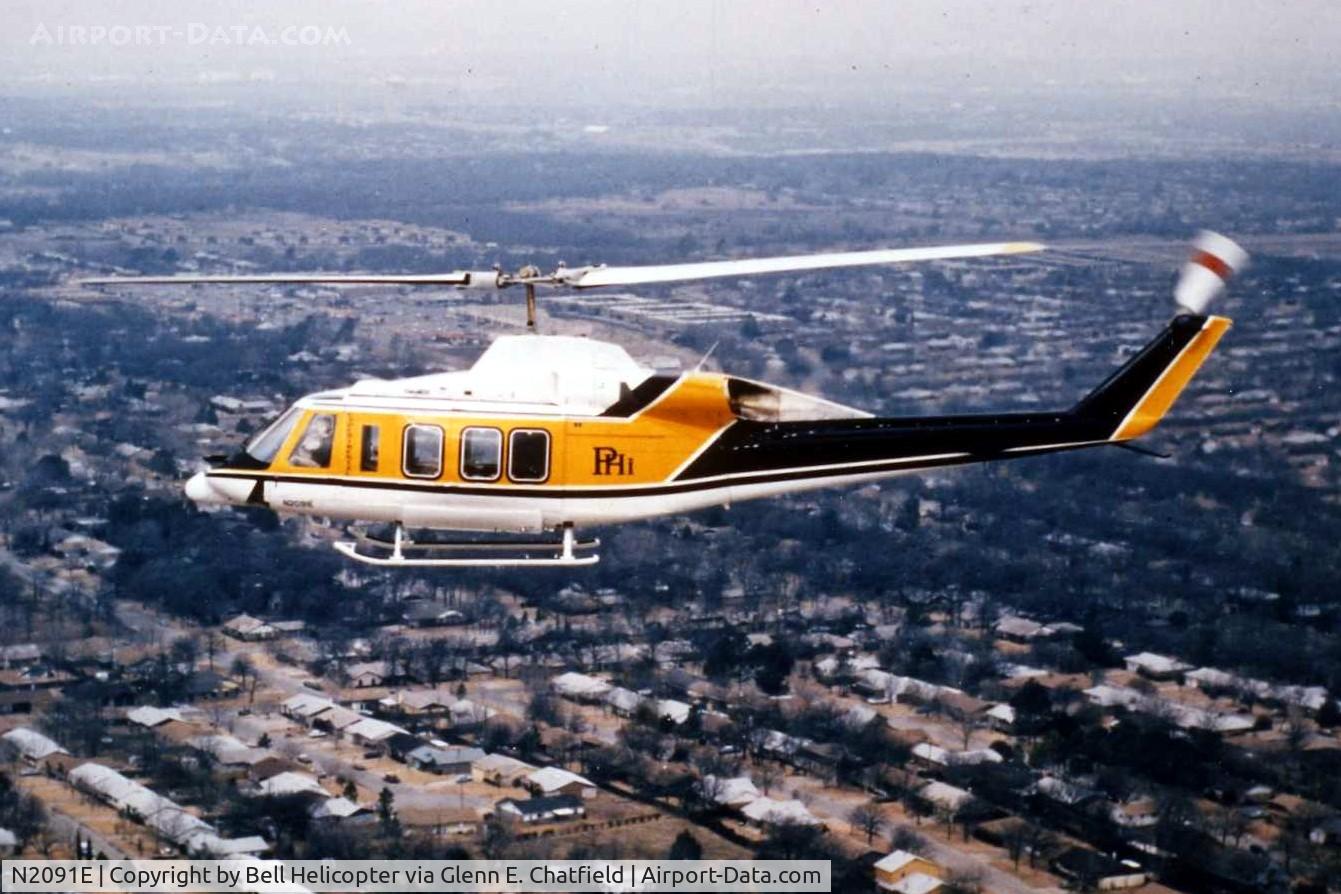 N2091E, 1982 Bell 214ST C/N 28103, Bell-supplied photo for my aircraft recognition course developed for the FAA.  Ex- N2091E Bell 214ST