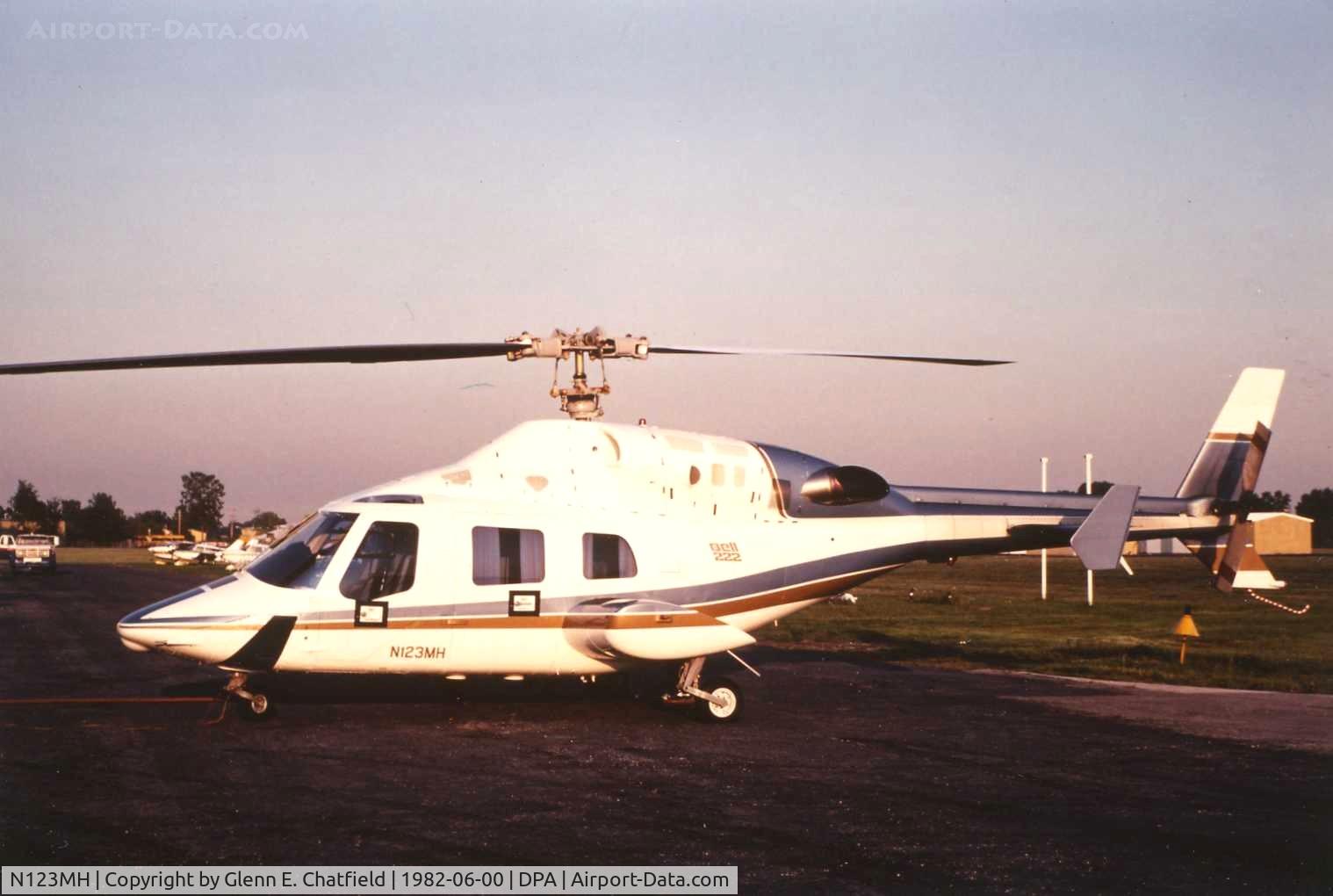 N123MH, 1980 Bell 222 C/N 47042, Photo taken for aircraft recognition training.