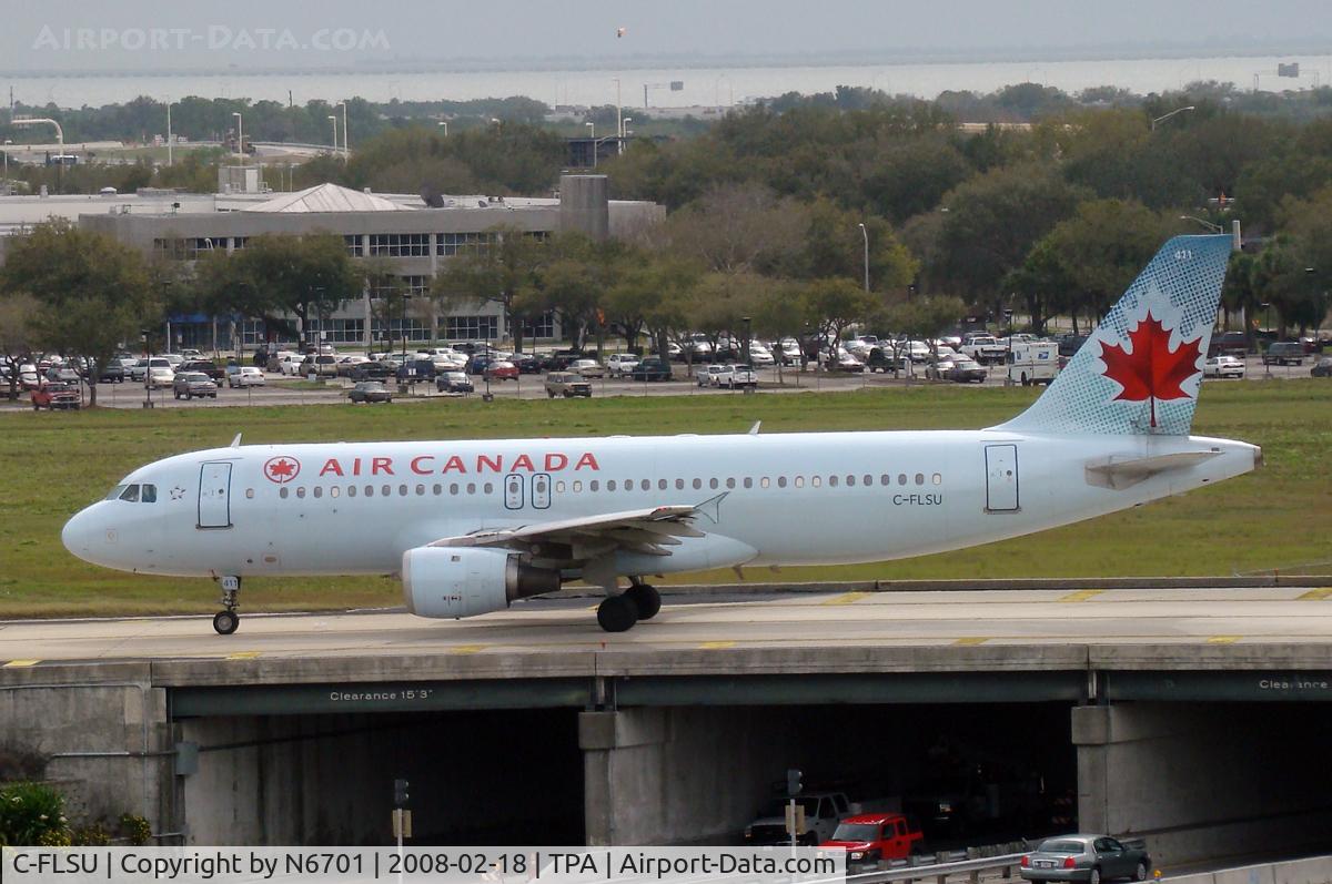 C-FLSU, 1992 Airbus A320-211 C/N 309, On the taxiway bridge