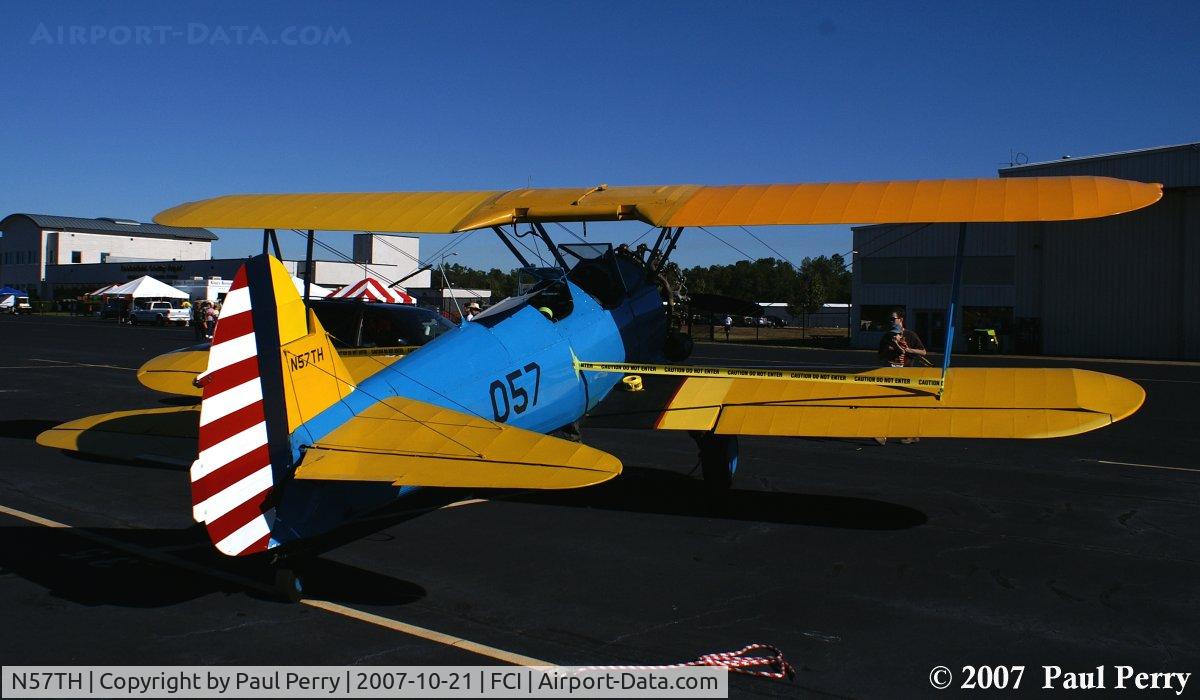 N57TH, Boeing A75N1 (PT-17) C/N 75-4240, Ths sunshine does wonders for the old colors