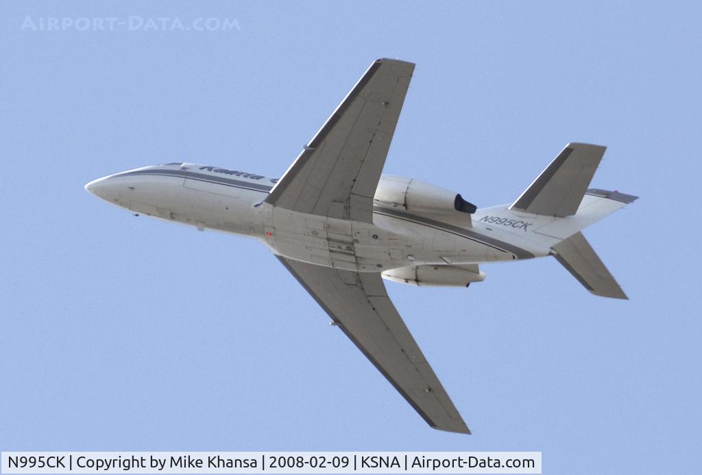 N995CK, Dassault Falcon (Mystere) 20C C/N 95, The Falcon climbing up