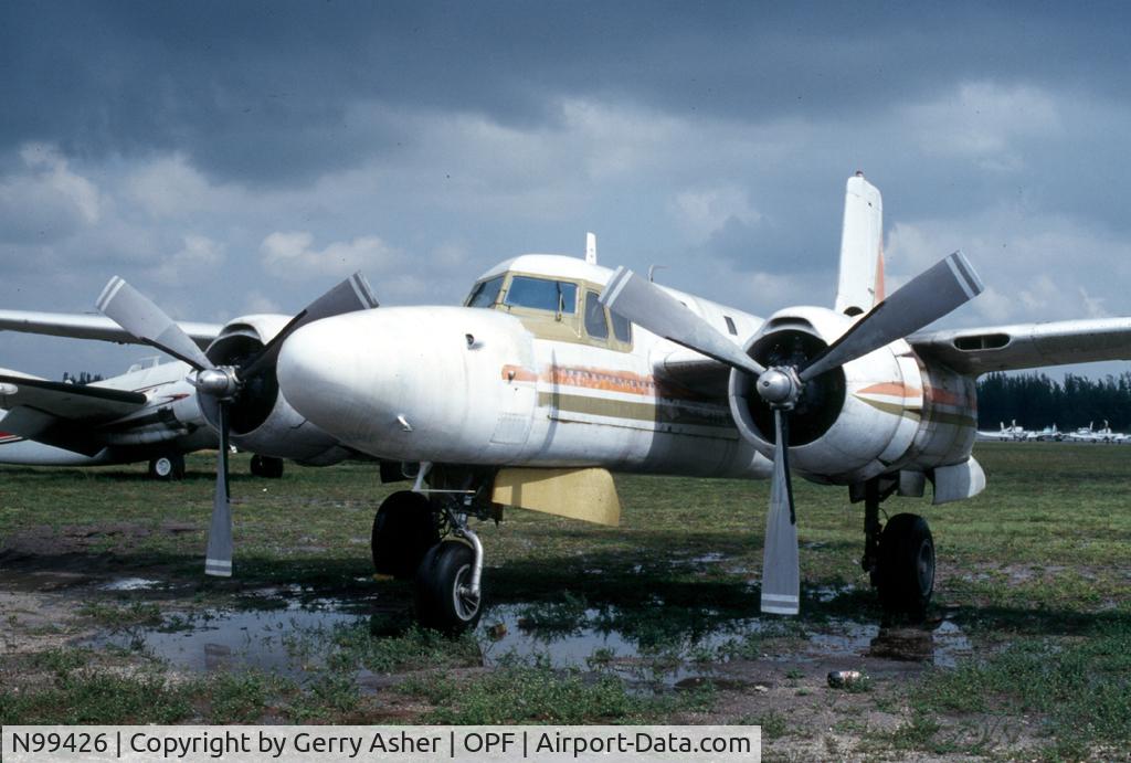 N99426, Douglas A-26B Invader C/N 29149, Spotted while 'airport bumming' around south Florida during the summer of '80