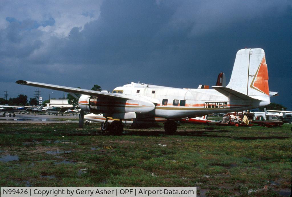 N99426, Douglas A-26B Invader C/N 29149, Spotted while 'airport bumming' around south Florida during the summer of '80