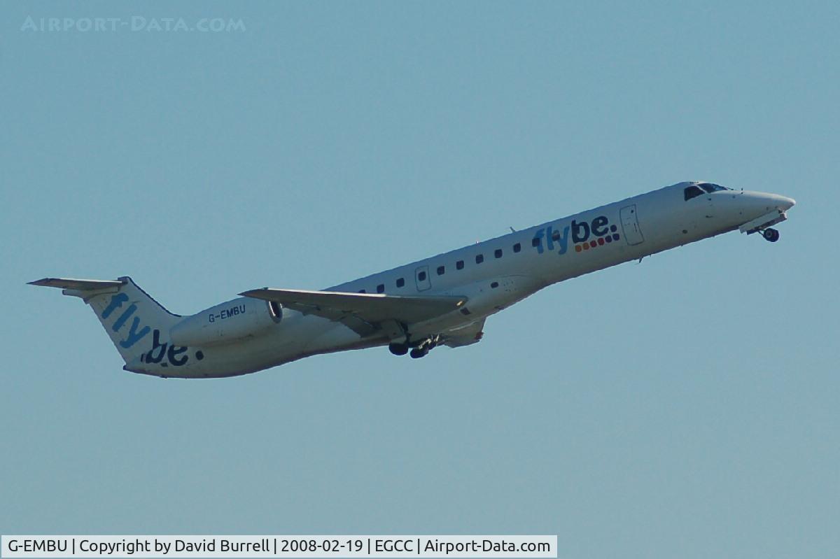 G-EMBU, 2001 Embraer EMB-145EU (ERJ-145EU) C/N 145458, Flybe - Taking off