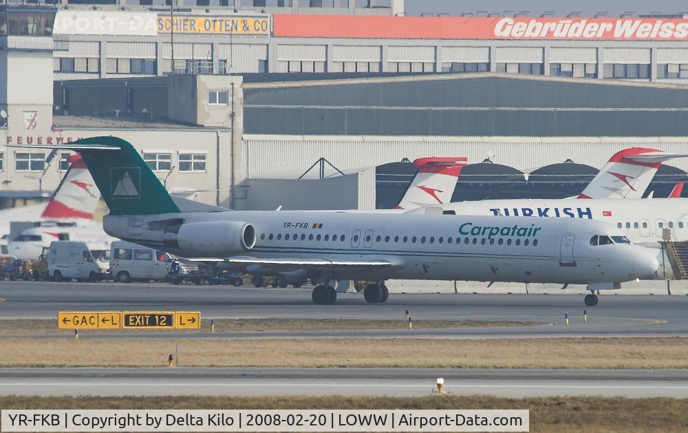 YR-FKB, 1991 Fokker 100 (F-28-0100) C/N 11369, CARPATAIR  Fokker 28-0100