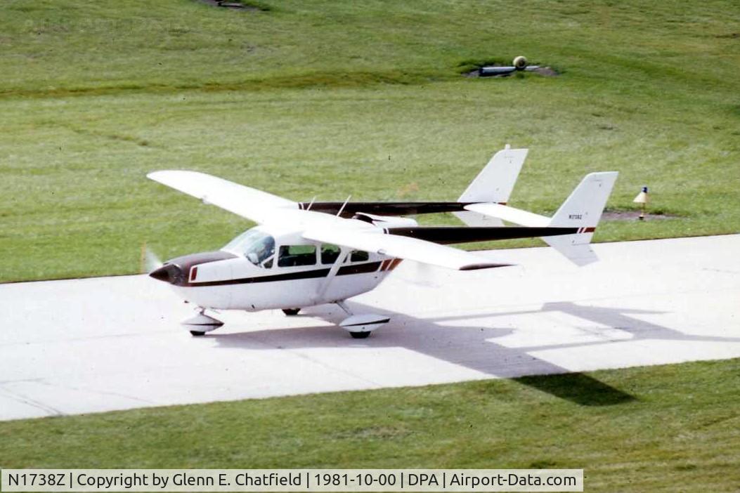 N1738Z, Cessna 336 Skymaster C/N 336-0038, Photo taken for aircraft recognition training.  Skymaster 336 taxiing by the control tower