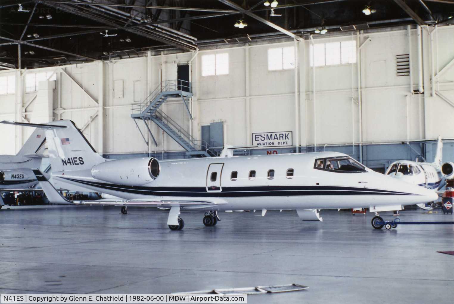 N41ES, 1981 Gates Learjet 55 C/N 55-007, Photo taken for aircraft recognition training.  Ex-N41ES Lear 55