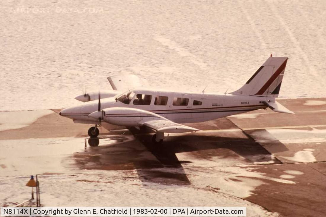 N8114X, Piper PA-34-200T C/N 348070026, Photo taken for aircraft recognition training.