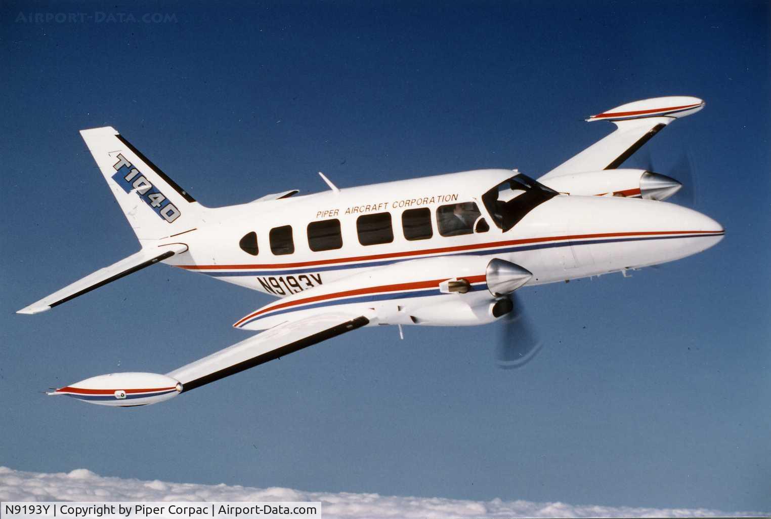 N9193Y, Piper PA-31T3 C/N 31T8275010, Photo provided by Piper Corpac for my (Glenn Chatfield) recognition course.  Piper T-1040