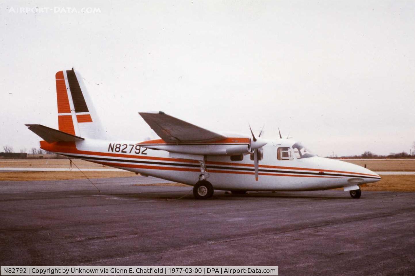 N82792, 1976 Nanchang CJ-6A C/N 2932018, Photo found at DuPage Tower. Ex-N82792, Twin Commander