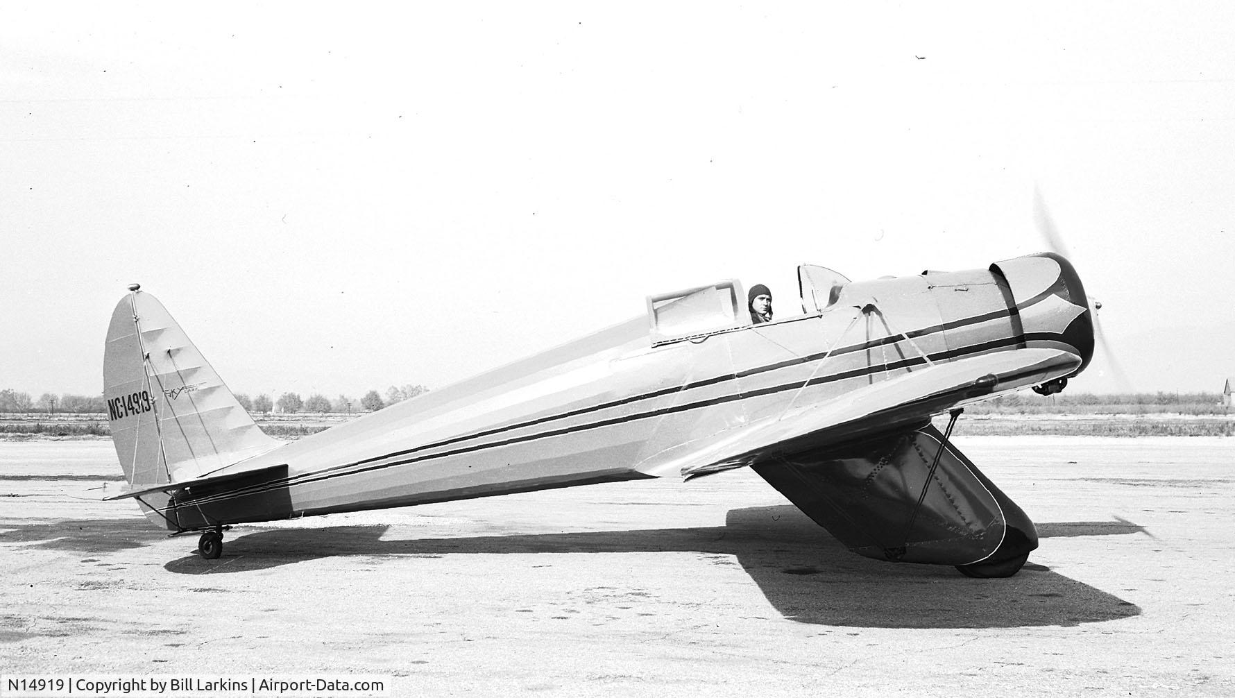 N14919, 1935 Pasped SKYLARK W1 C/N 1, Metropolitan Airport. Los Angeles