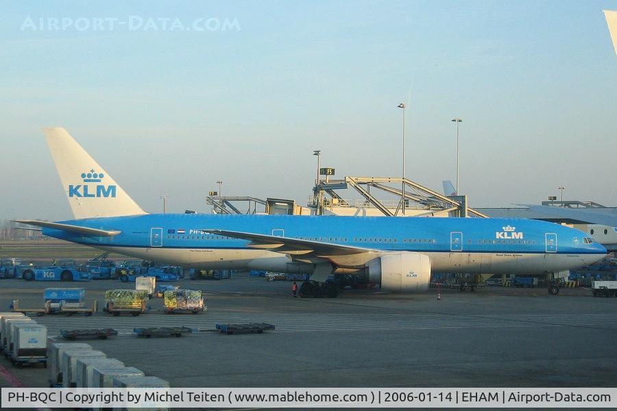 PH-BQC, 2003 Boeing 777-206/ER C/N 29397, KLM 777 named 