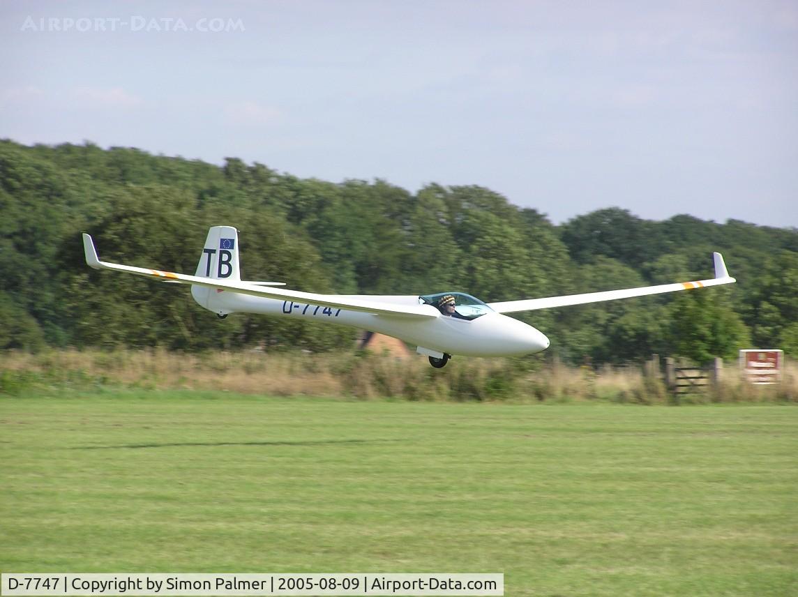 D-7747, Glasflugel H-201 Standard Libelle C/N Not found D-7747, Glasflugel Standard Libelle at Husbands Bosworth