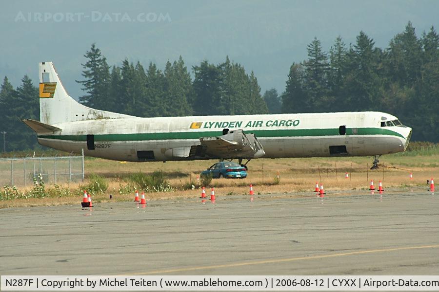 N287F, 1959 Lockheed L-188C(F) Electra C/N 1148, Slowly dying at Abborsford ....