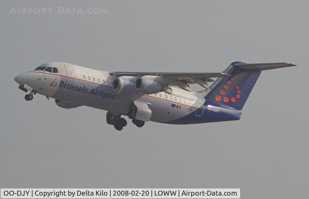 OO-DJY, 1997 British Aerospace Avro 146-RJ85 C/N E.2302, Brüssels Airlines