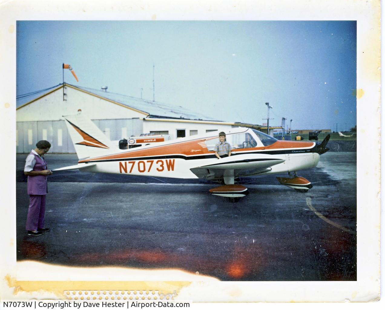 N7073W, 1962 Piper PA-28-180 C/N 28-853, At now defunct Dallas/Garland Airport around 1970