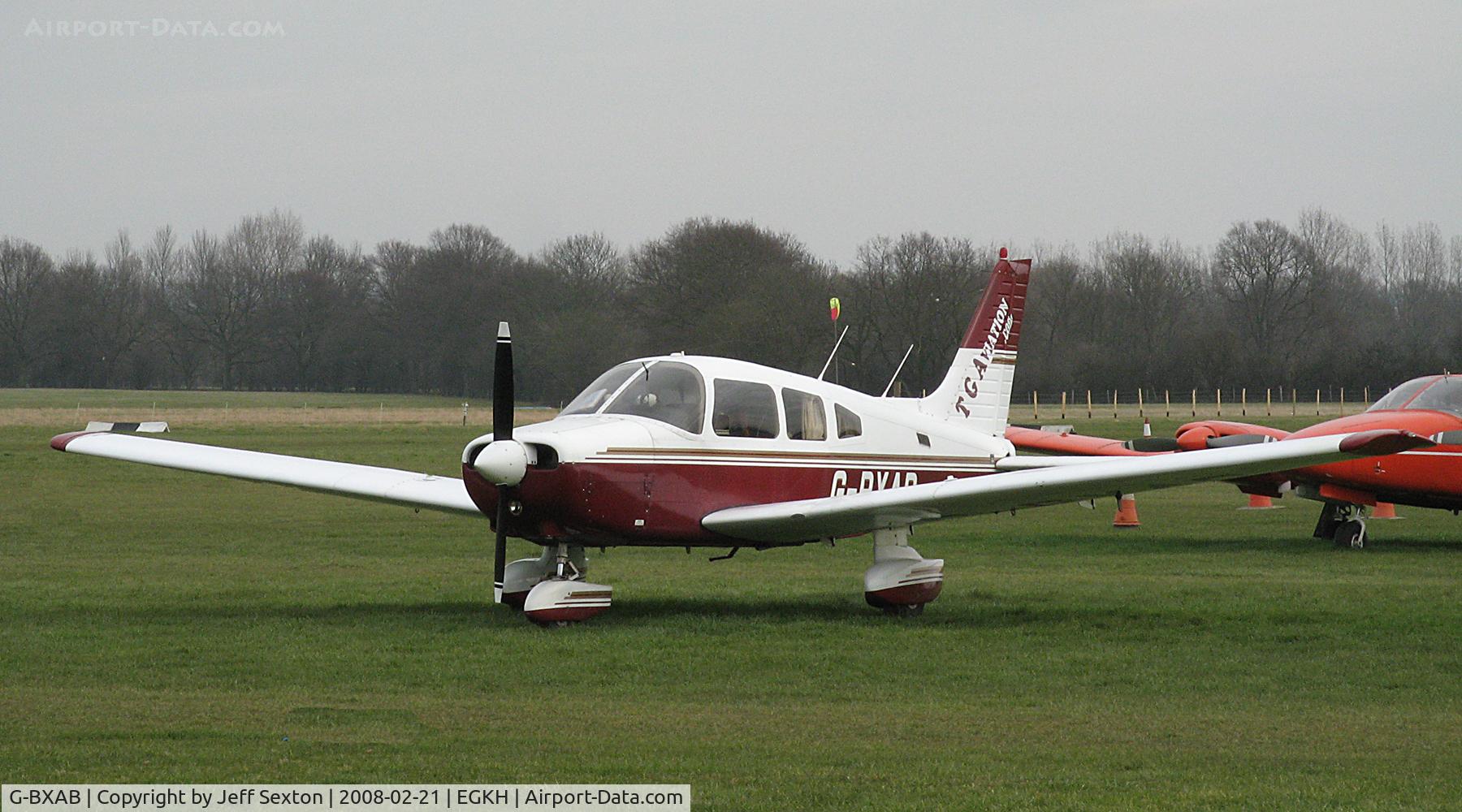 G-BXAB, 1984 Piper PA-28-161 Cherokee Warrior II C/N 28-8416054, At Lashenden/Headcorn