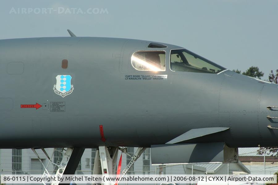 86-0115, 1985 Rockwell B-1B Lancer C/N 75, 34th BS/ 28th BW