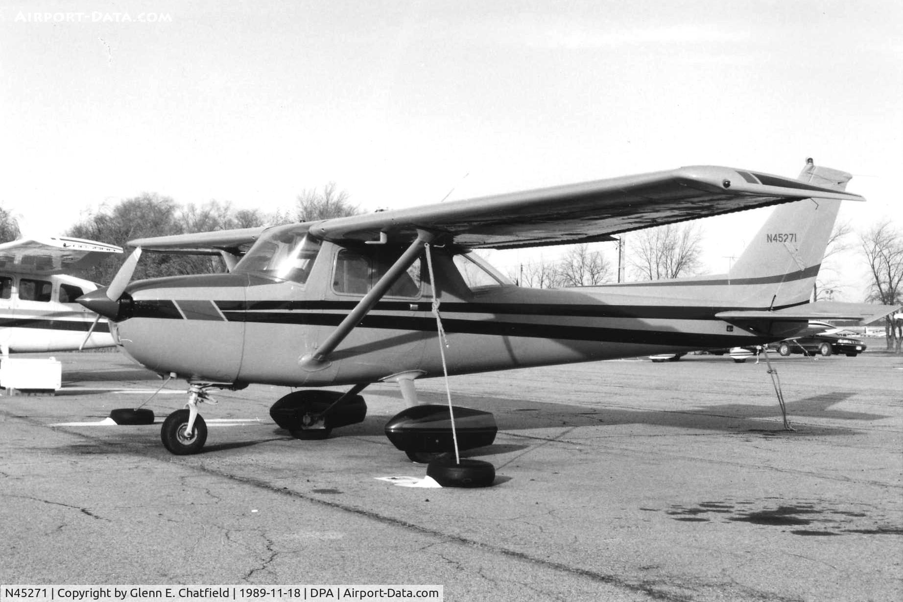 N45271, 1975 Cessna 150M C/N 15076816, Photo taken for aircraft recognition training.