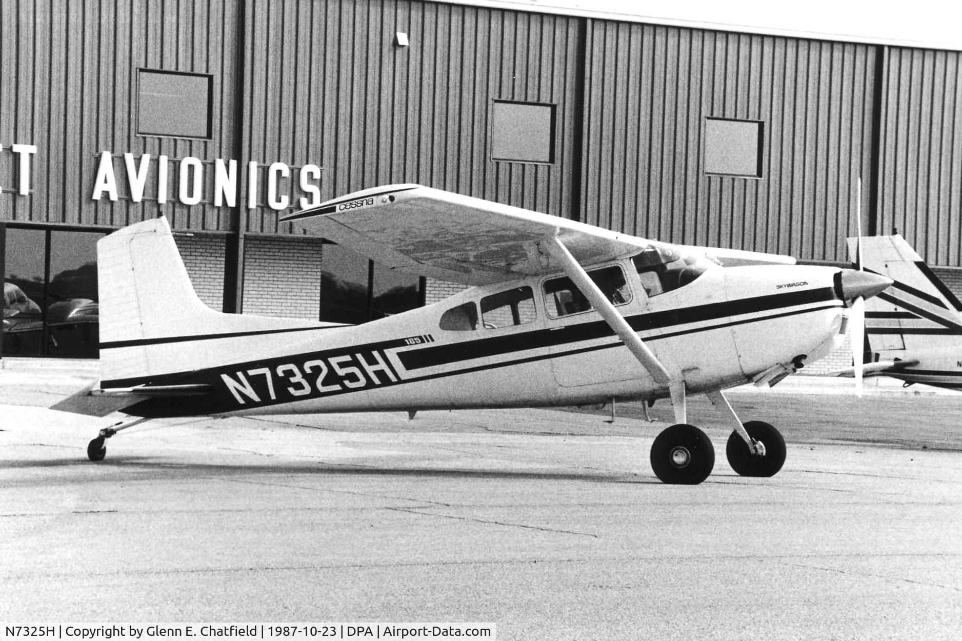 N7325H, Cessna A185F Skywagon 185 C/N 18503362, Photo taken for aircraft recognition training.