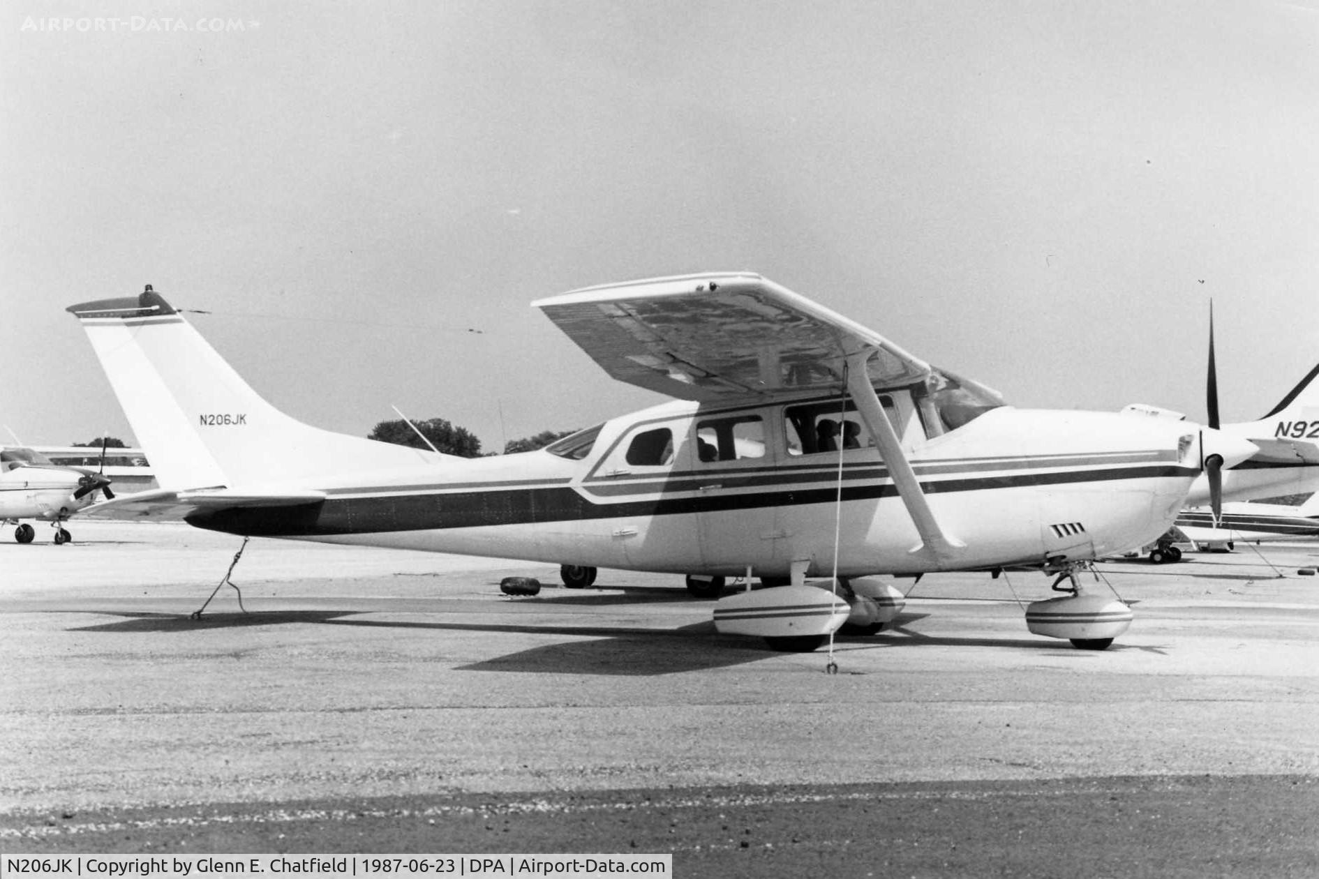 N206JK, 1981 Cessna U206G Stationair C/N U20606367, Photo taken for aircraft recognition training.