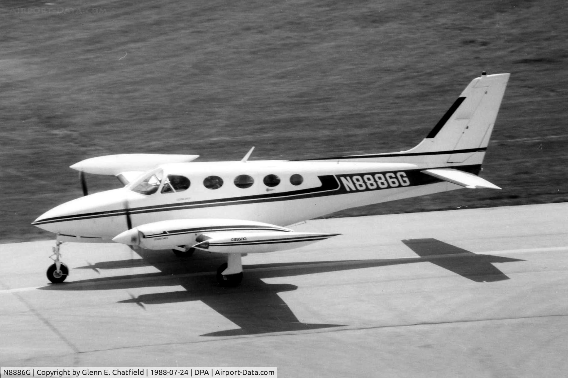 N8886G, Cessna 340A C/N 340A0713, Photo taken for aircraft recognition training.