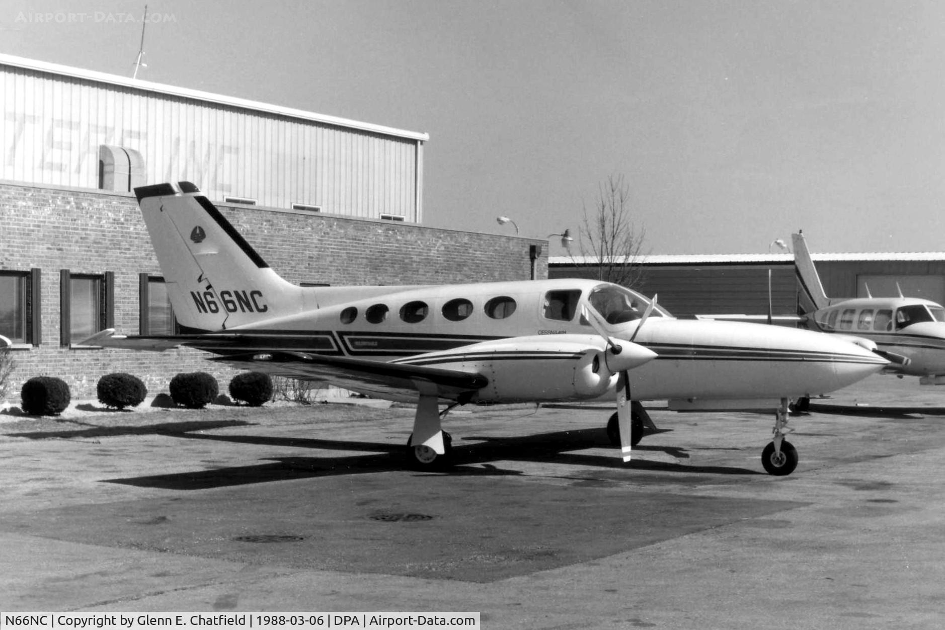 N66NC, 1978 Cessna 421C Golden Eagle C/N 421C0519, Photo taken for aircraft recognition training.