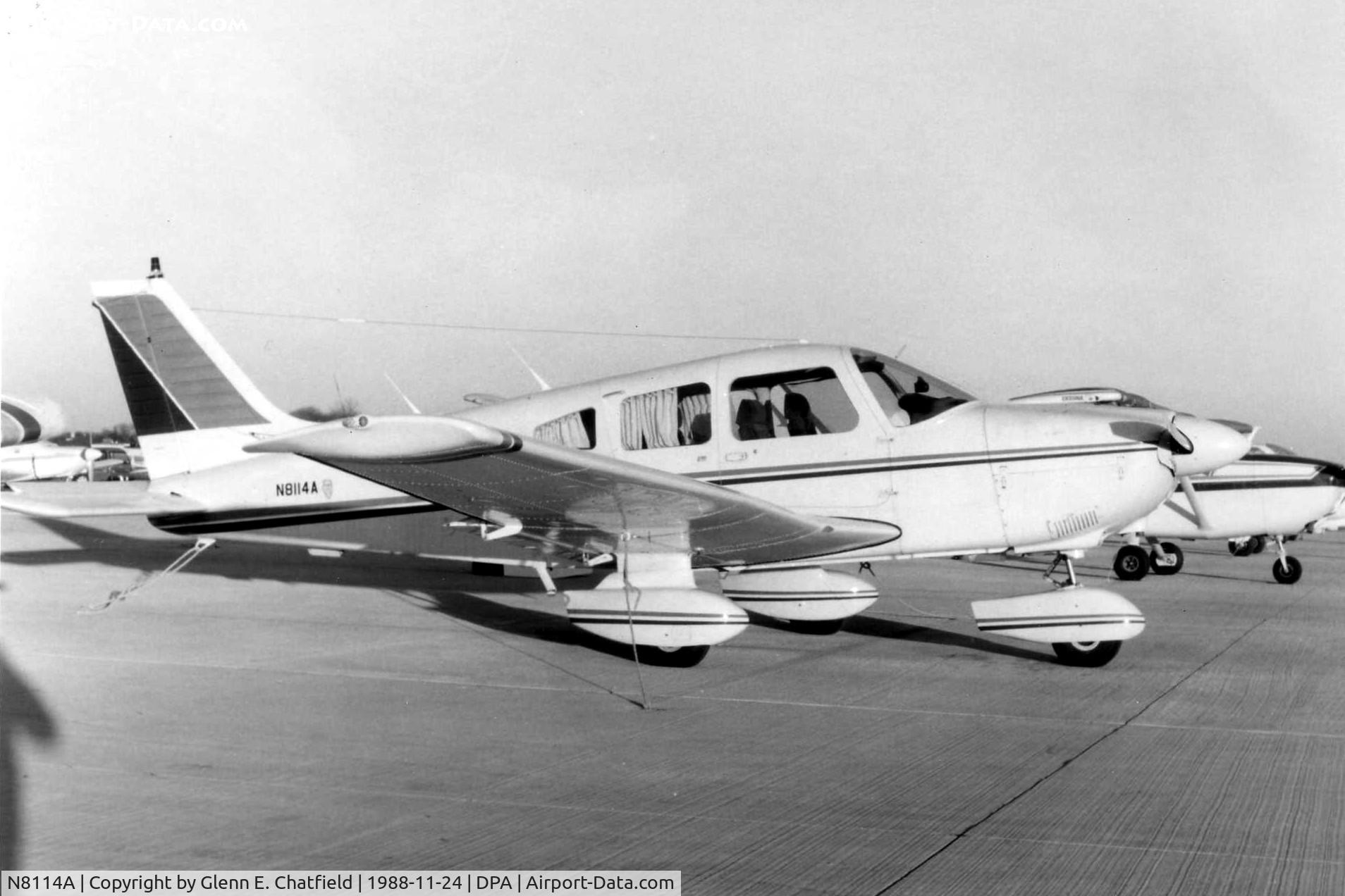 N8114A, 1979 Piper PA-28-181 C/N 28-8090135, Photo taken for aircraft recognition training.