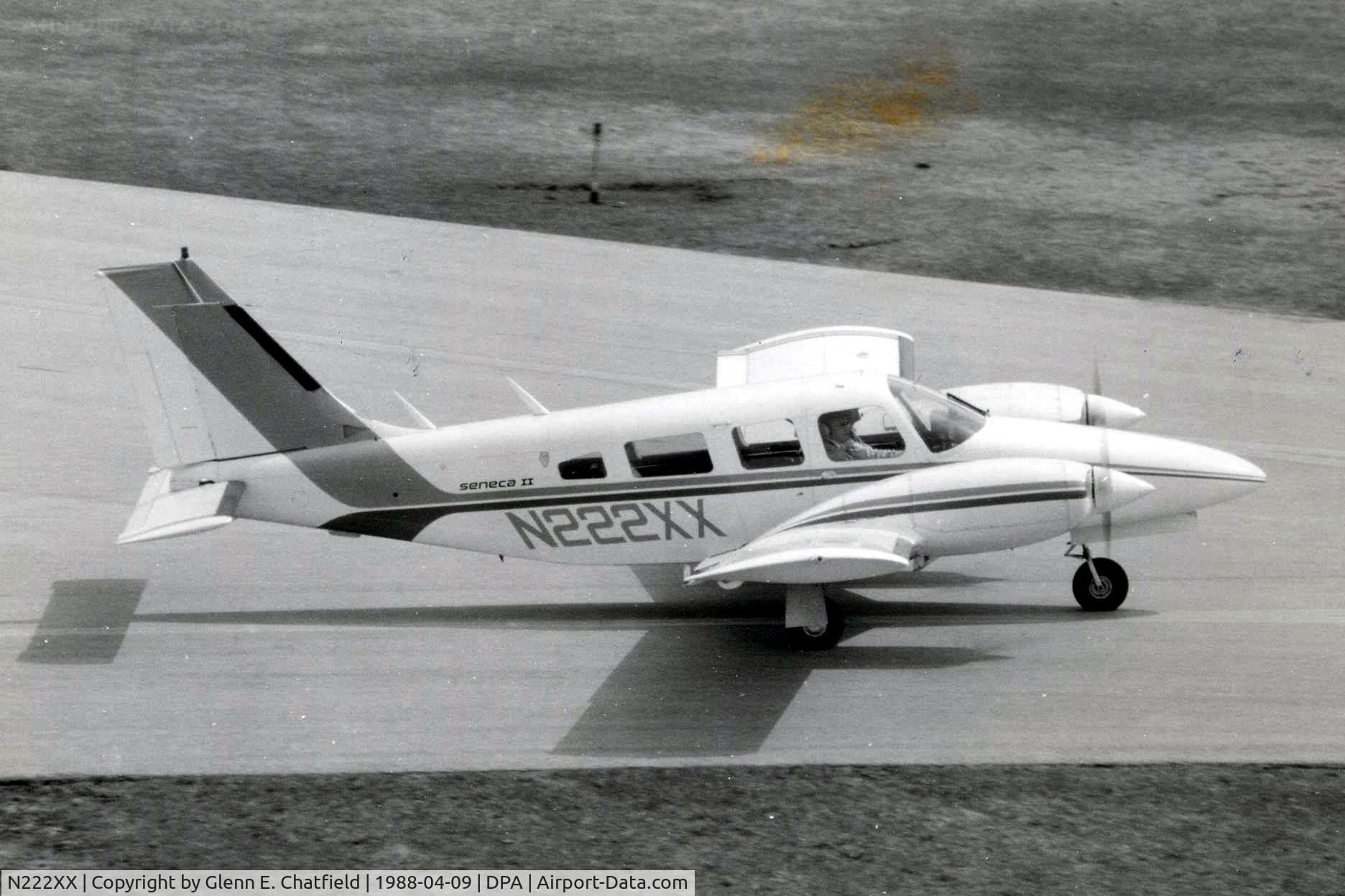 N222XX, 1975 Piper PA-34-200T C/N 34-7570200, Photo taken for aircraft recognition training.