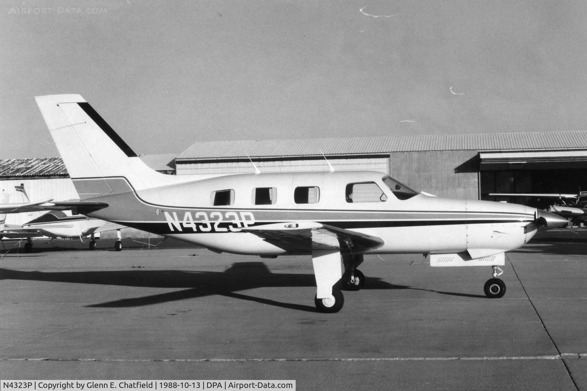 N4323P, 1983 Piper PA-46-310P Malibu C/N 46-8408013, Photo taken for aircraft recognition training