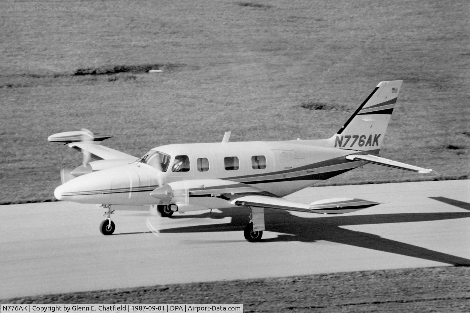 N776AK, Piper PA-31T2-620 C/N Not found N776AK, Photo taken for aircraft recognition training.  Piper Cheyenne II XL taxiing by the control tower