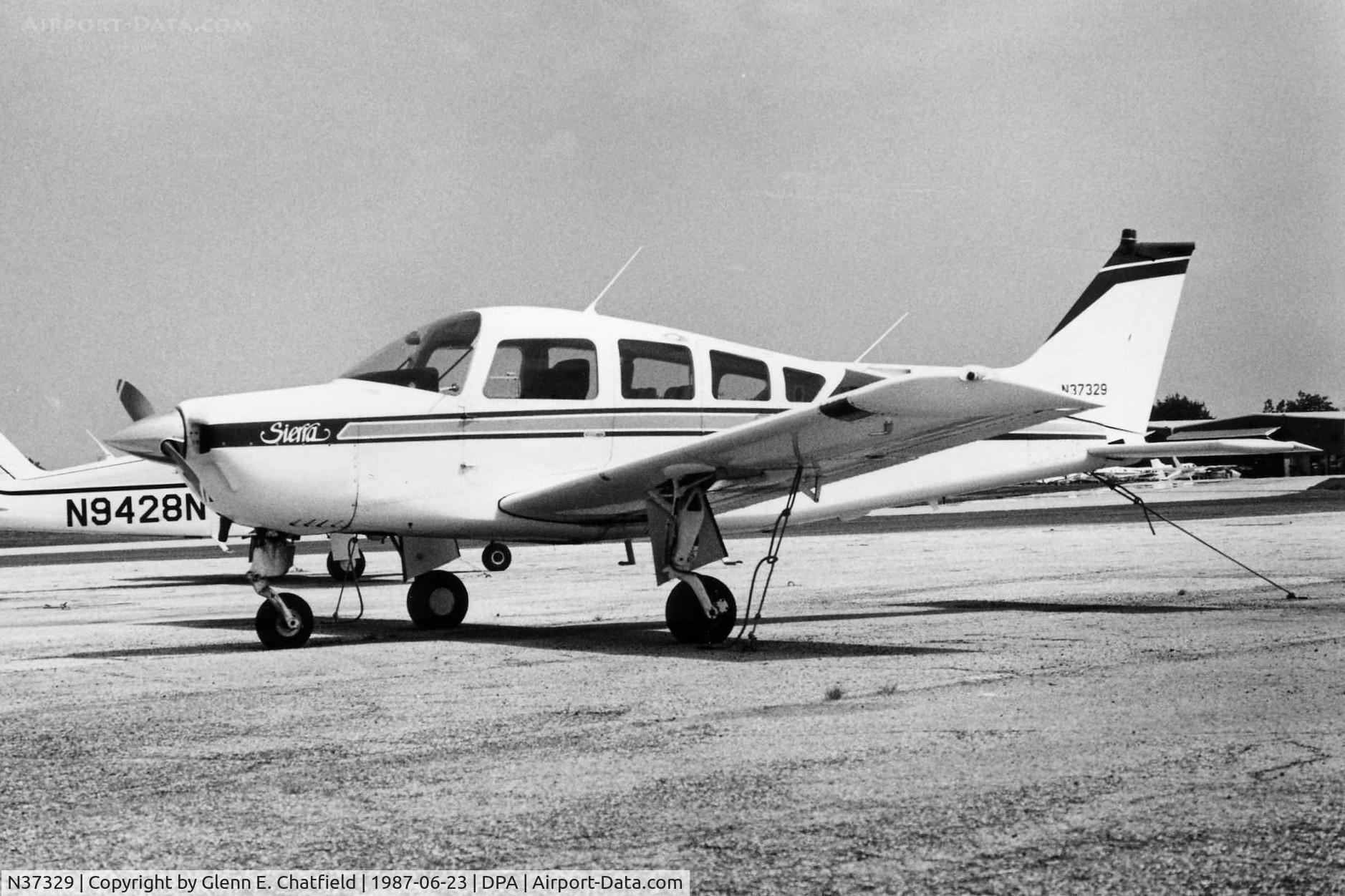 N37329, Beech C24R C/N MC738, Photo taken for aircraft recognition training.