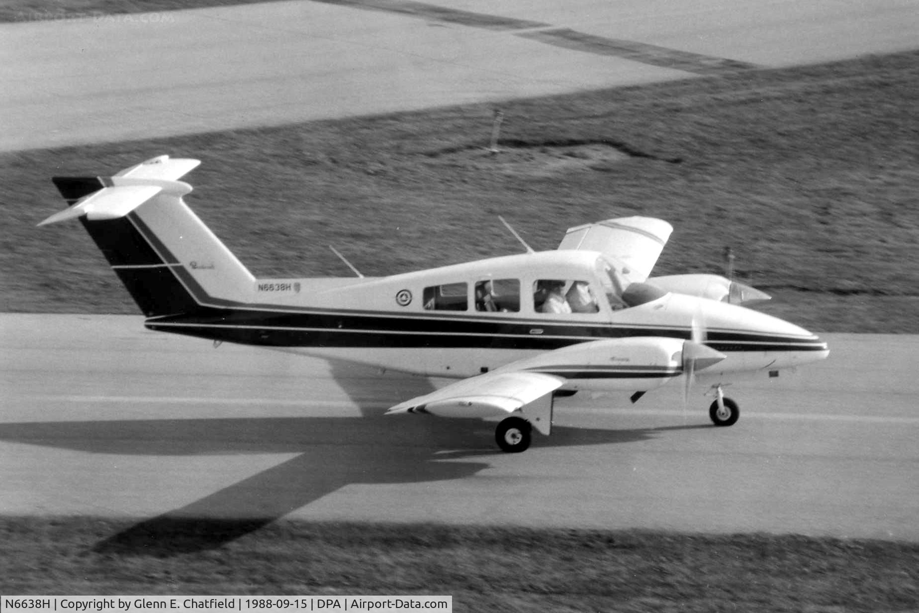N6638H, 1979 Beech 76 Duchess C/N ME-266, Photo taken for aircraft recognition training.