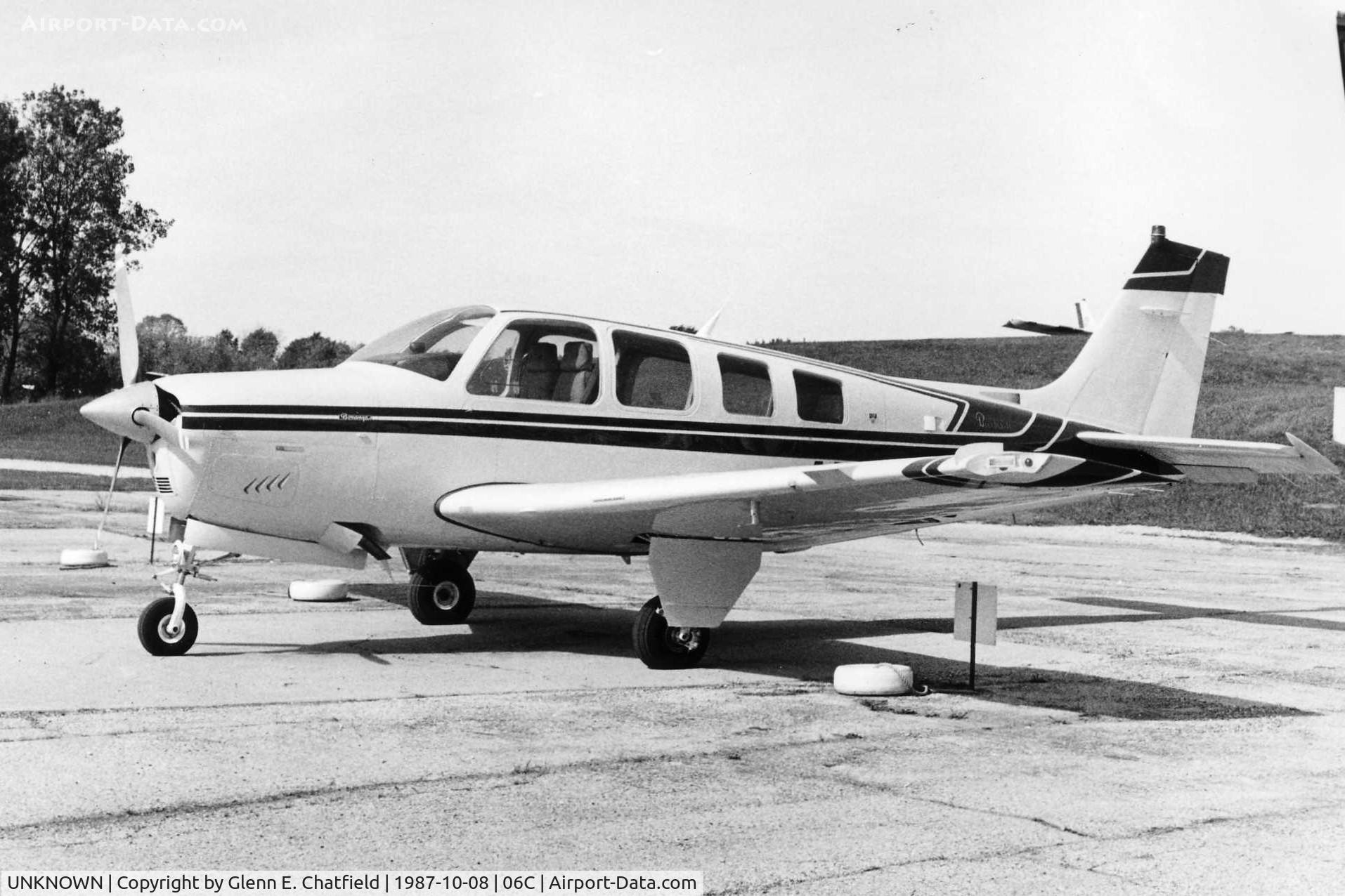UNKNOWN, , Photo taken for aircraft recognition training.  Beech Bonanza 36