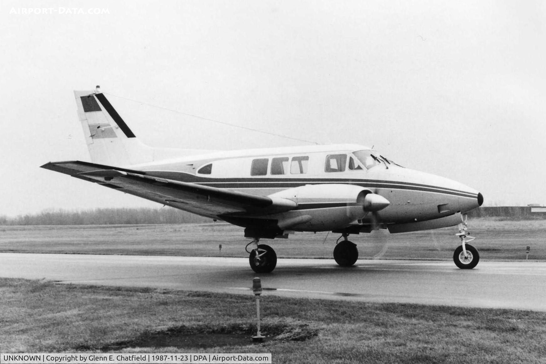 UNKNOWN, , Photo taken for aircraft recognition training.  Beech Queen Air 80