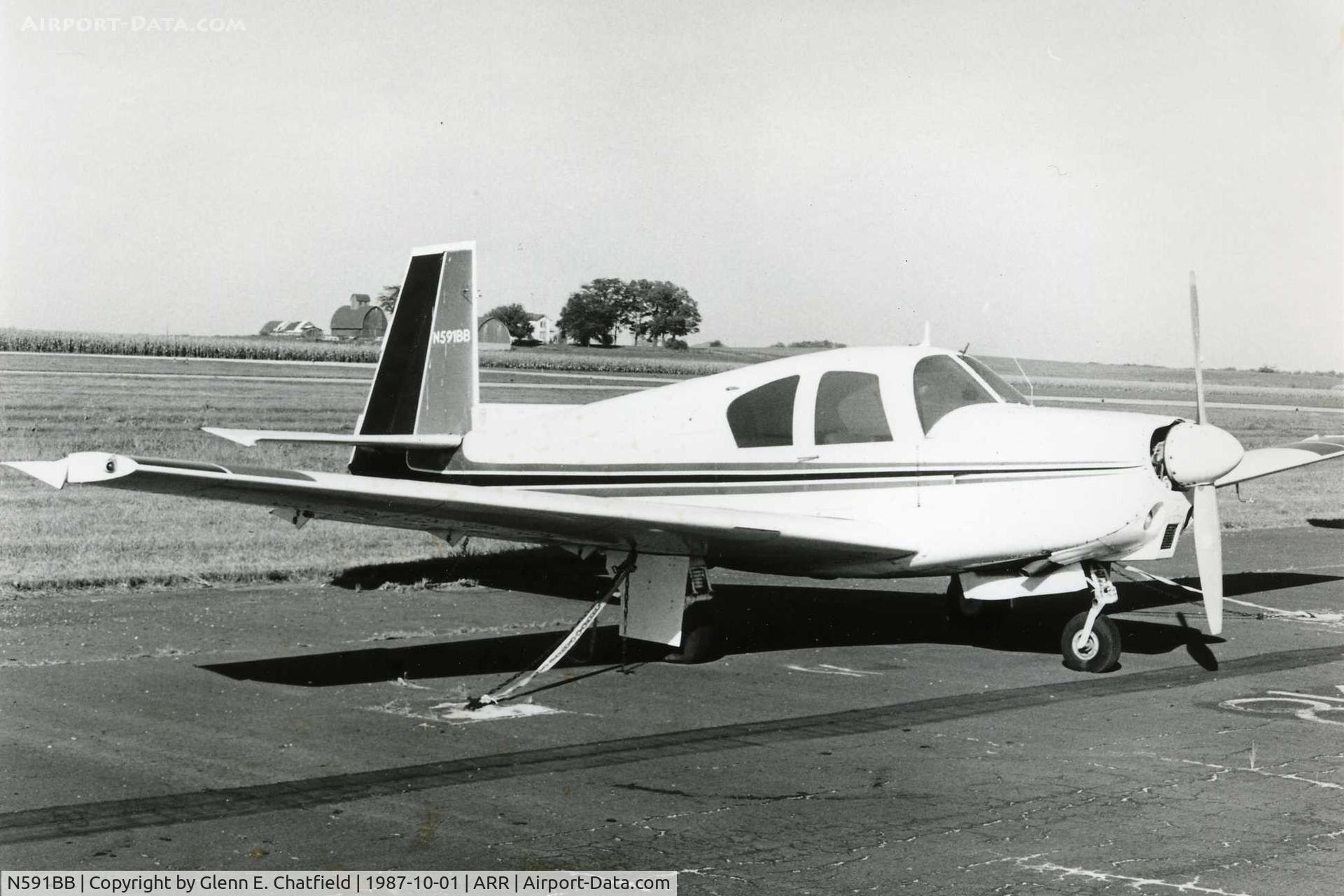 N591BB, 1963 Mooney M20C Ranger C/N 2385, Photo taken for aircraft recognition training.