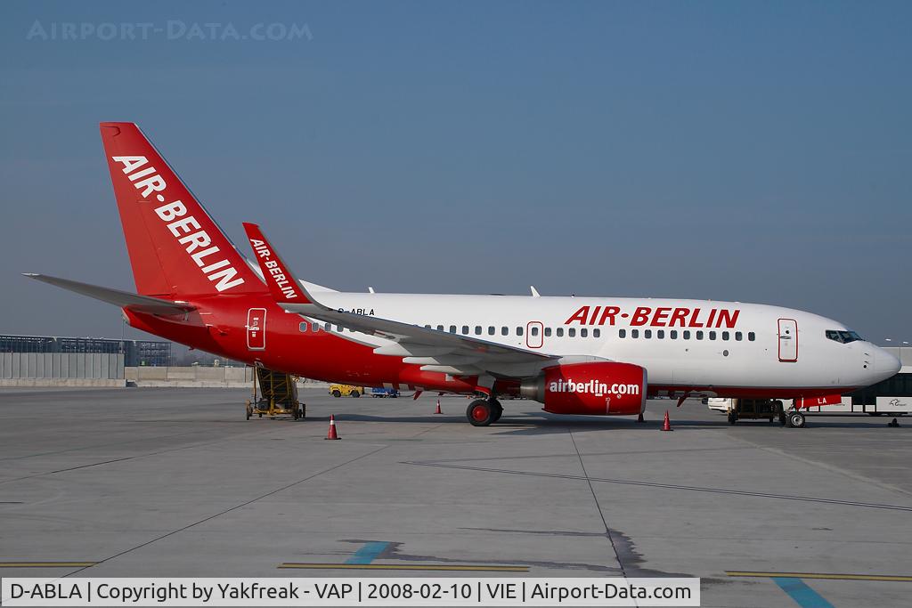 D-ABLA, 2007 Boeing 737-76J C/N 36114, Air Berlin Boeing 737-700
