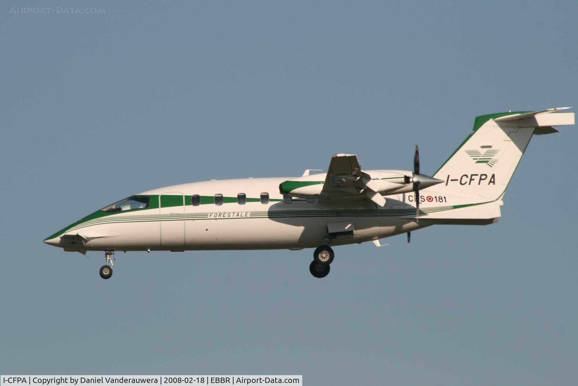 I-CFPA, Piaggio P-180AM  Avanti C/N 1094, arrival of CFS-181 to rwy 25L