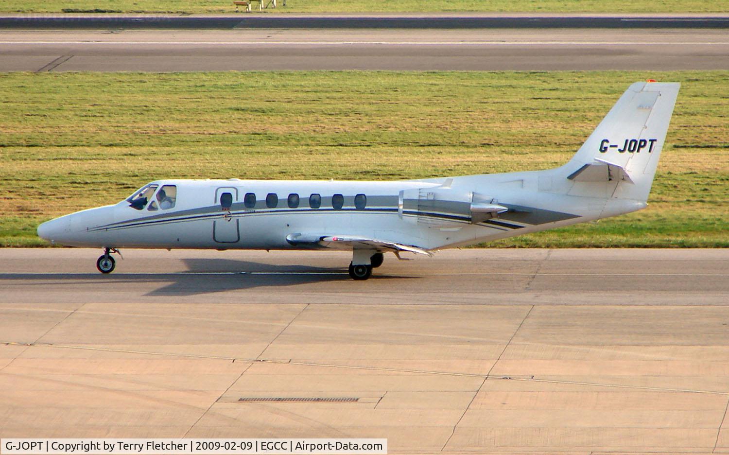 G-JOPT, 1992 Cessna 560 Citation V C/N 560-0159, Citation 560 visits Manchester in Feb 2008