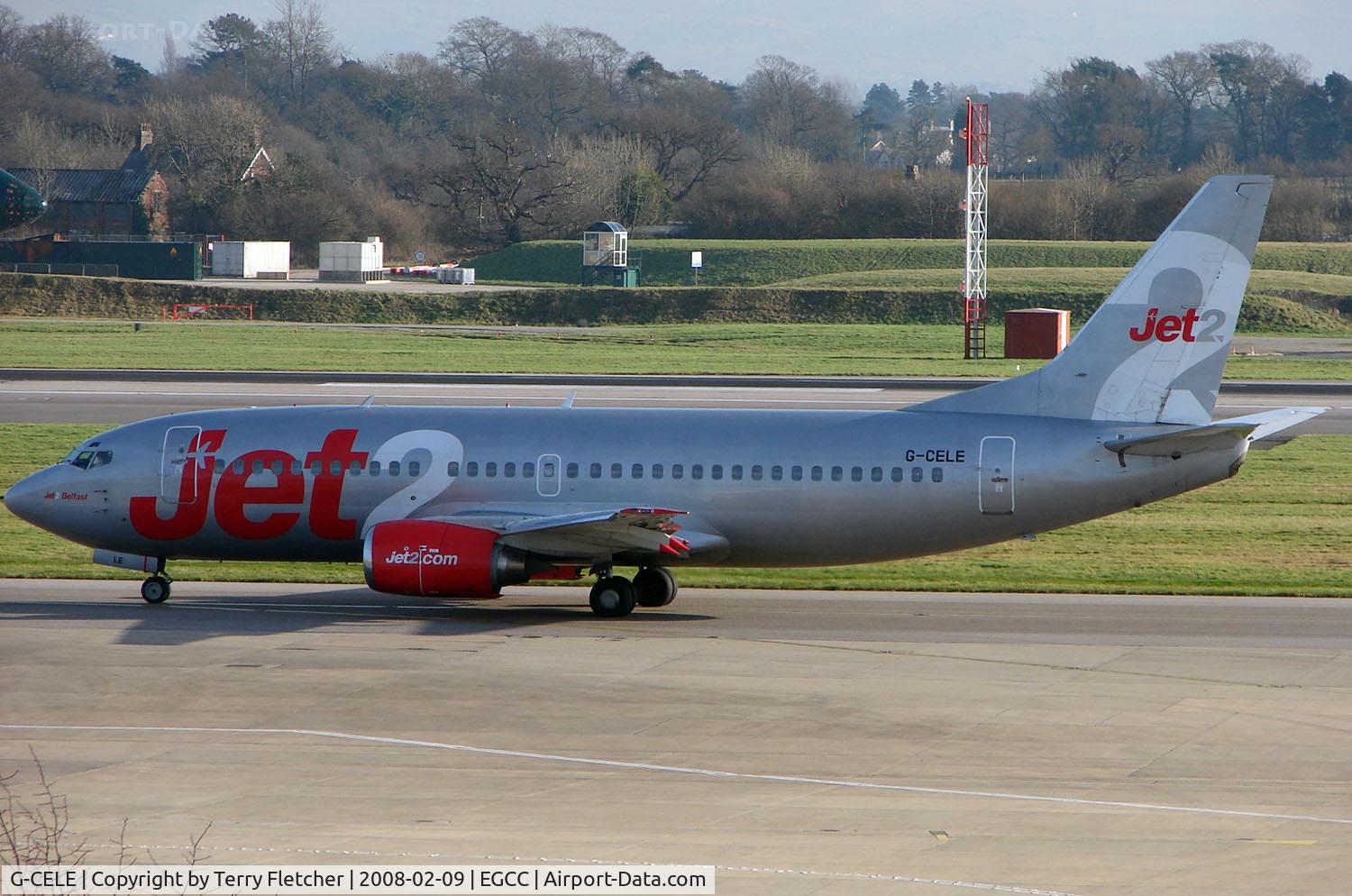 G-CELE, 1988 Boeing 737-33A C/N 24029, Boeing 737s are the mainstay of the Jet2 fleet in Feb 2008