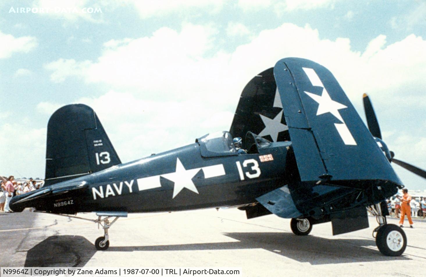 N9964Z, 1943 Goodyear FG-1D Corsair C/N 3729, CAF Corsair at Terrell Airshow