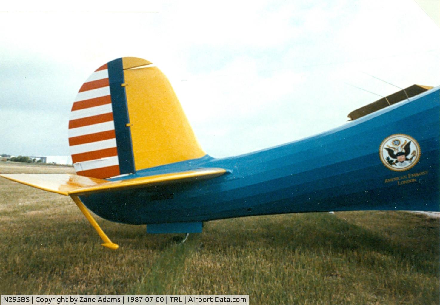 N295BS, 1939 Beech YC-43A Staggerwing C/N 295, This aircraft was the first USAAF, Beech YC-43 Traveler, 39-139 and was used by the US Air Attache in London