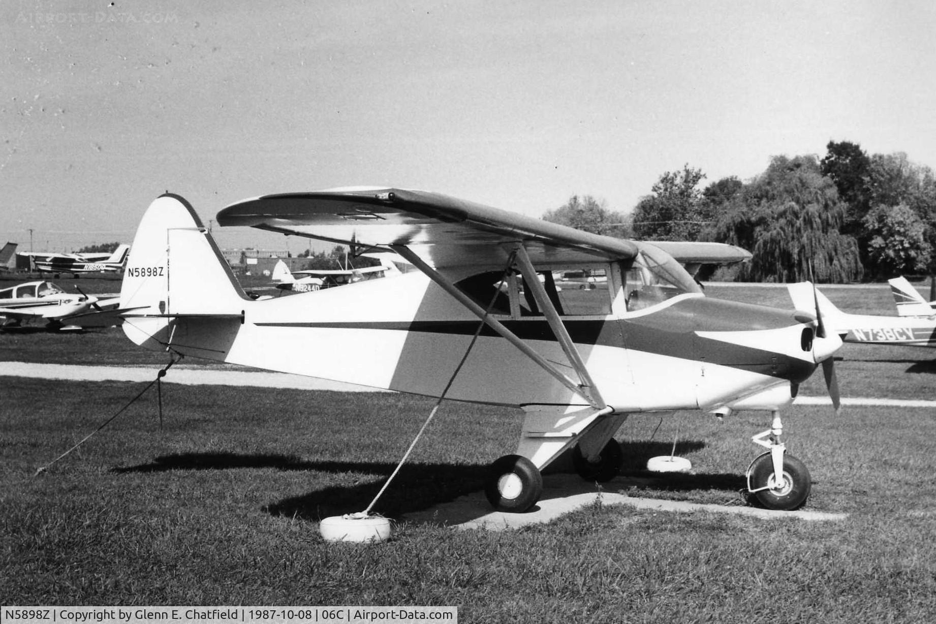 N5898Z, Piper PA-22-108 Colt C/N 22-9763, Photo taken for aircraft recognition training.