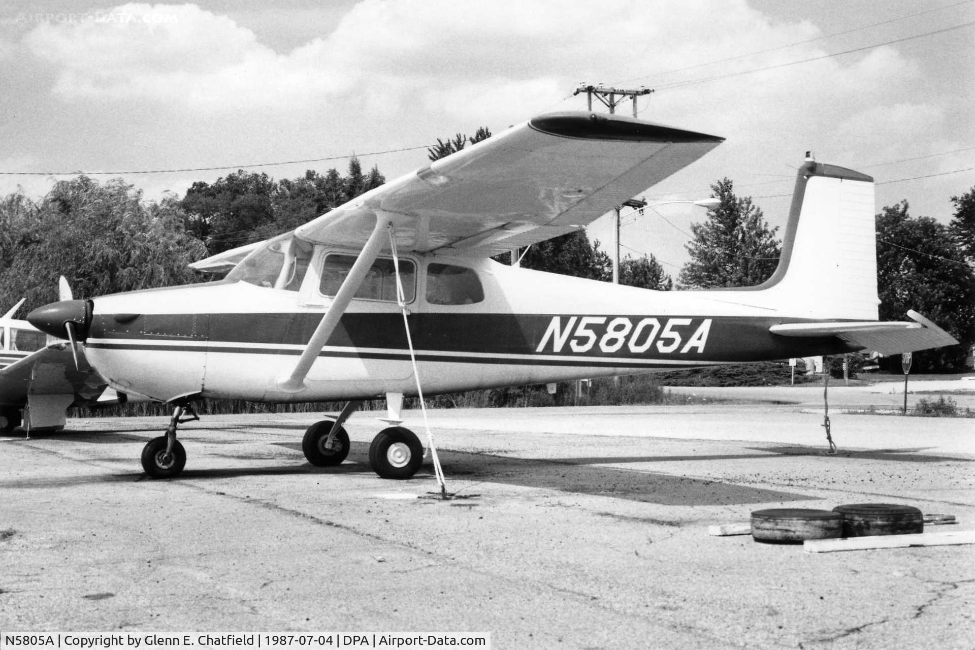 N5805A, 1956 Cessna 172 C/N 28405, Photo taken for aircraft recognition training.