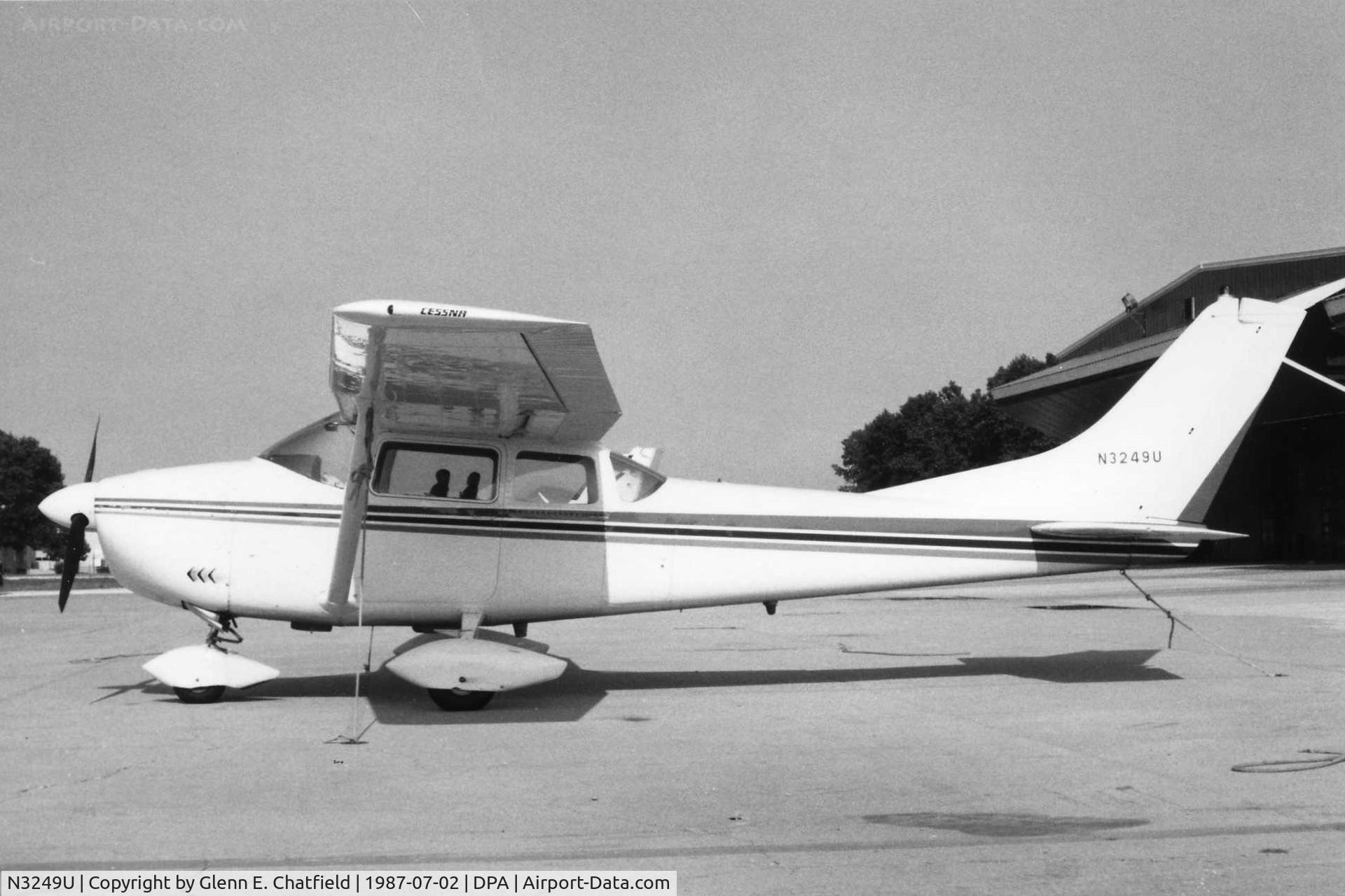 N3249U, 1963 Cessna 182F Skylane C/N 18254649, Photo taken for aircraft recognition training.