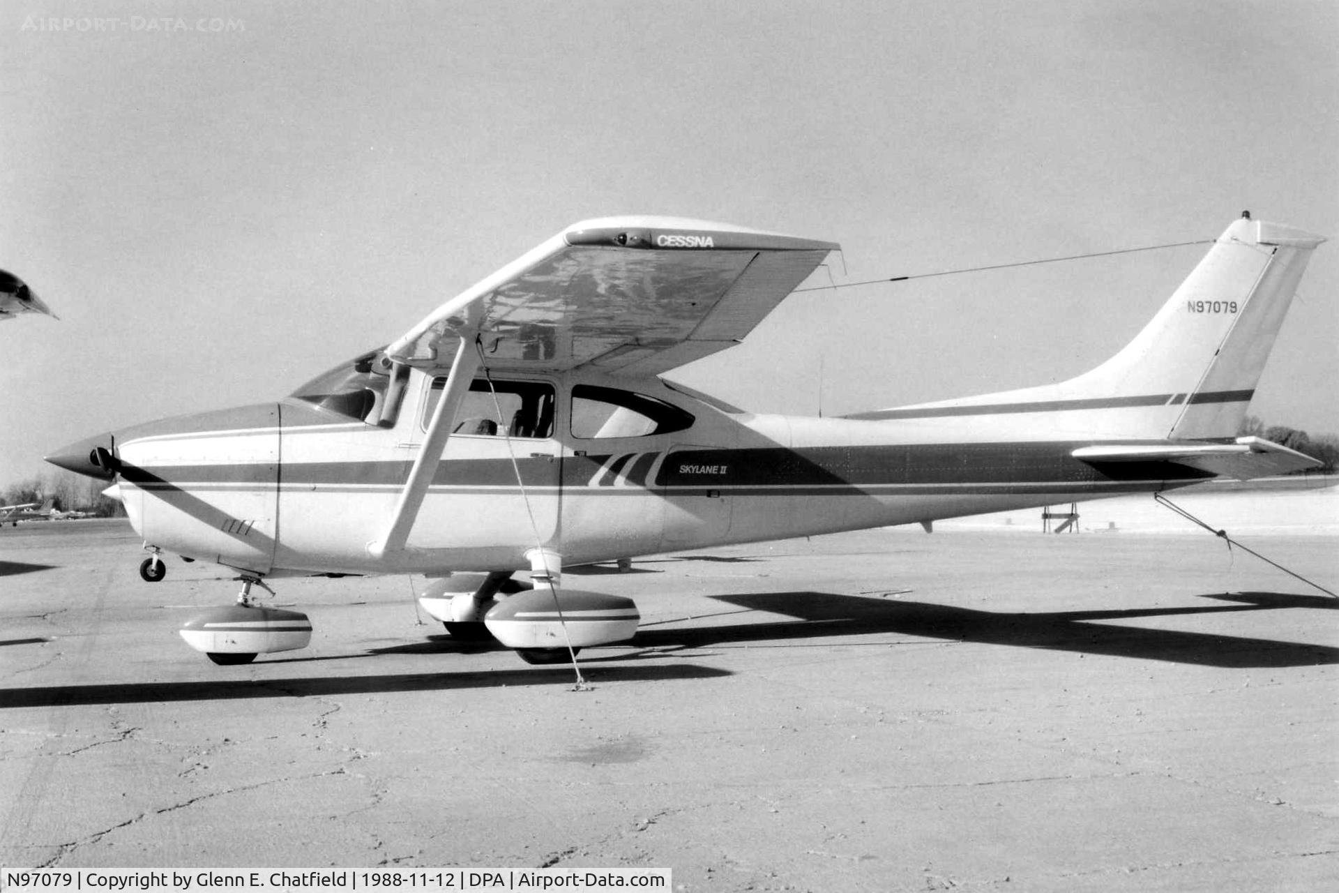 N97079, 1979 Cessna 182Q Skylane C/N 18266968, Photo taken for aircraft recognition training.