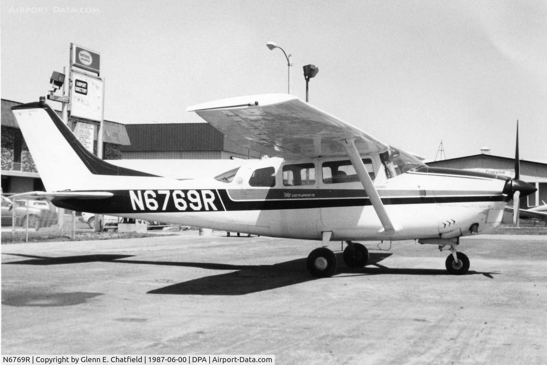 N6769R, 1966 Cessna T210F Turbo Centurion C/N T210-0169, Photo taken for aircraft recognition training.