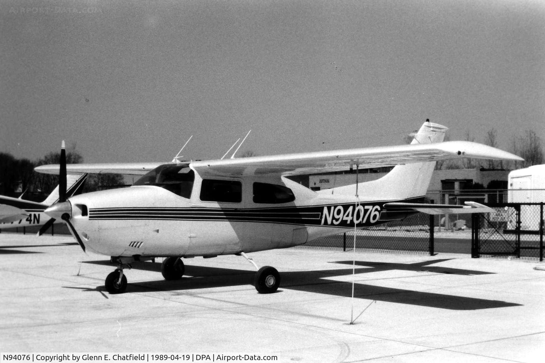N94076, 1974 Cessna 210L Centurion C/N 21060496, Photo taken for aircraft recognition training.