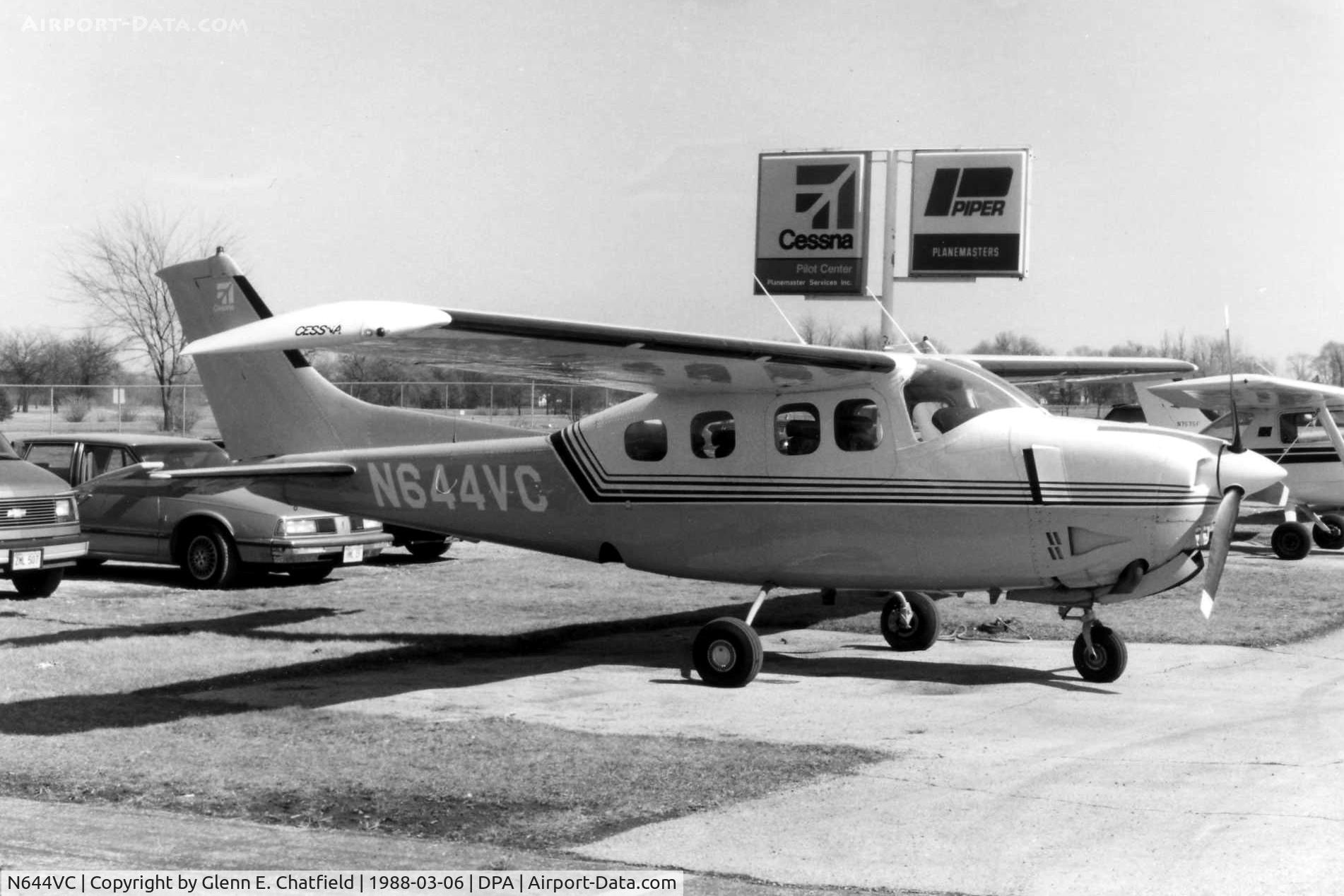 N644VC, 1979 Cessna P210N Pressurised Centurion C/N P21000249, Photo taken for aircraft recognition training.